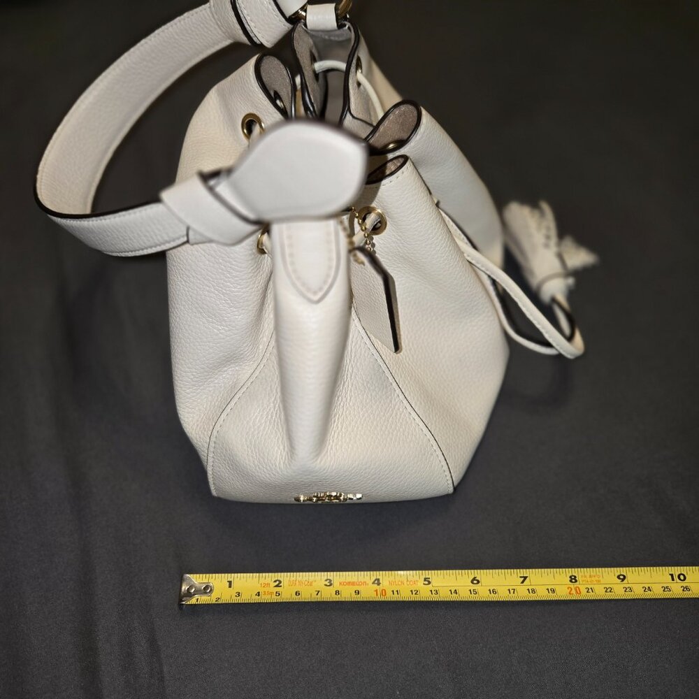 Coach Everly Drawstring Shoulder Bucket Bag Purse Crossbody Matching Wallet - Picture 8 of 13
